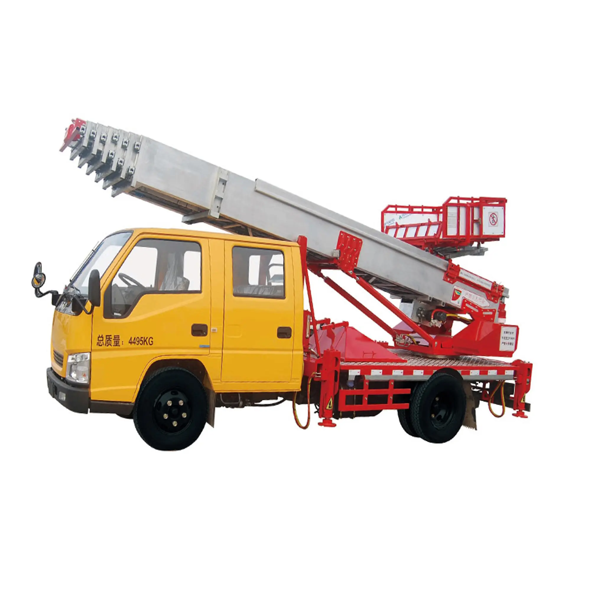 Manufacturer 32M 36M Ladder Lift Truck High-altitude Material Transport Truck Aerial Work Truck For Sale