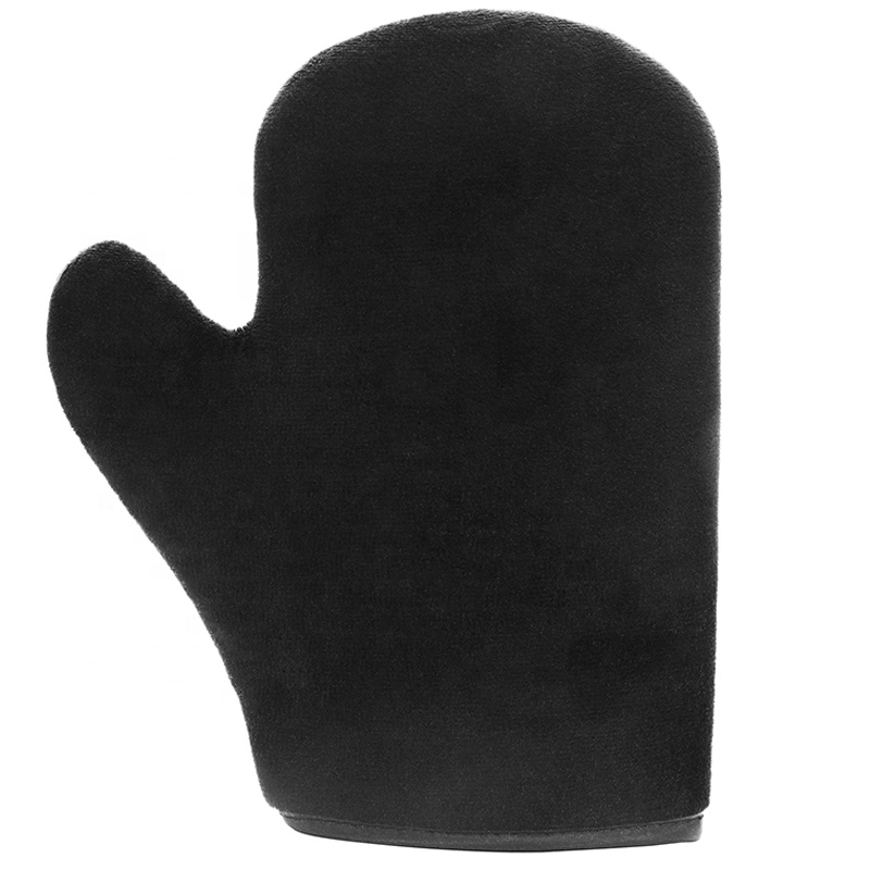 Manufacturer supply eco-friendly velvet self cheap tanning mitt