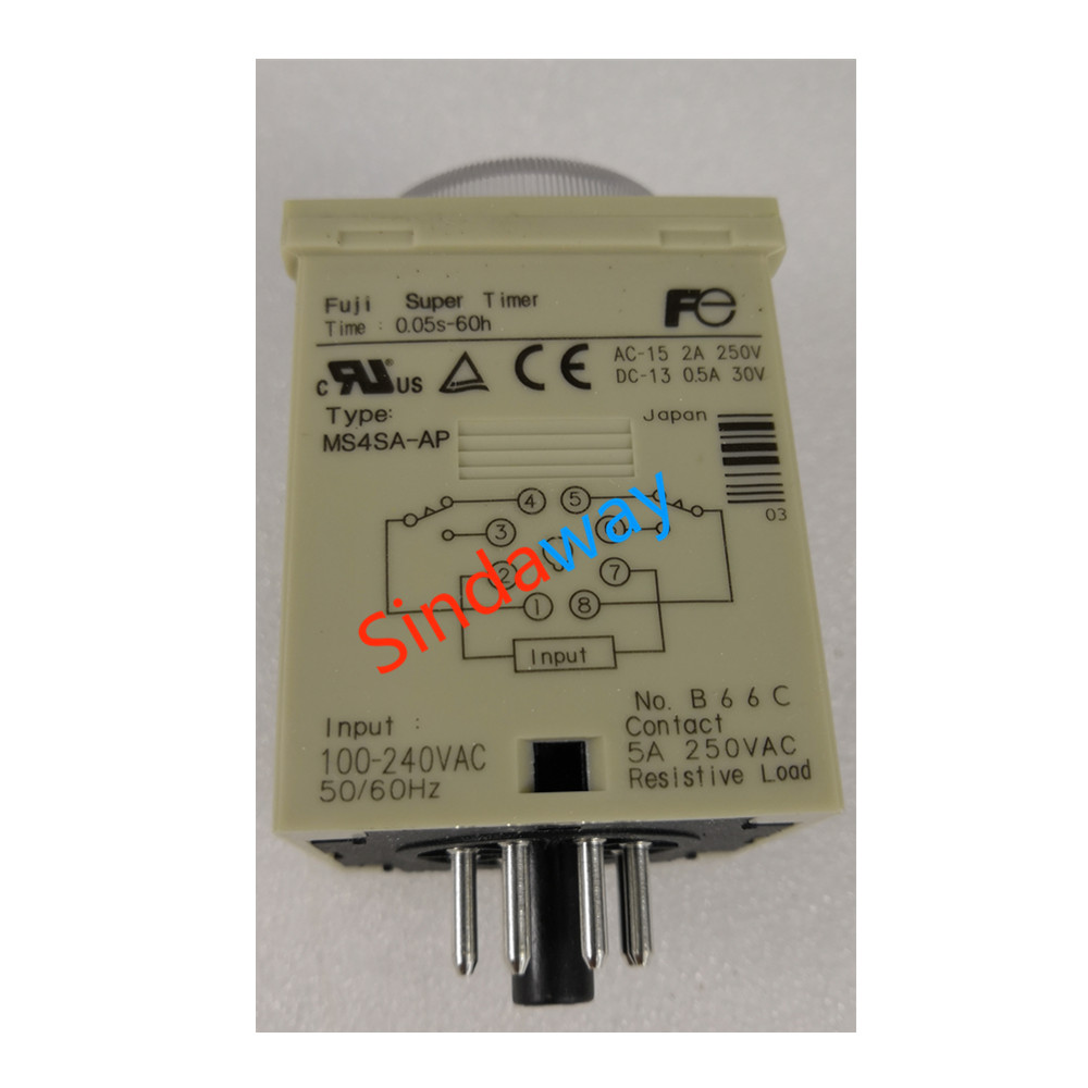 Фудзи Супер таймер MS4SA MS4SA-AP 0,6 S ~ 60H 100 ~ 240V