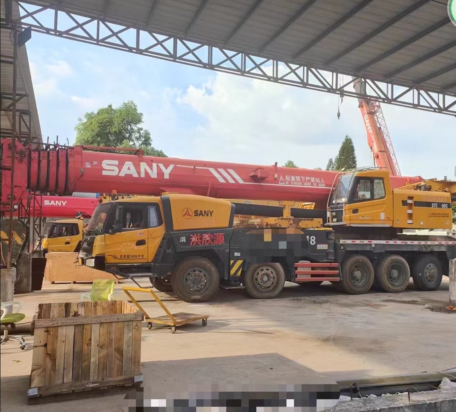 Подержанный мобильный кран для продажи, Подержанный автокран Sany, STC1000C, 100 тонн