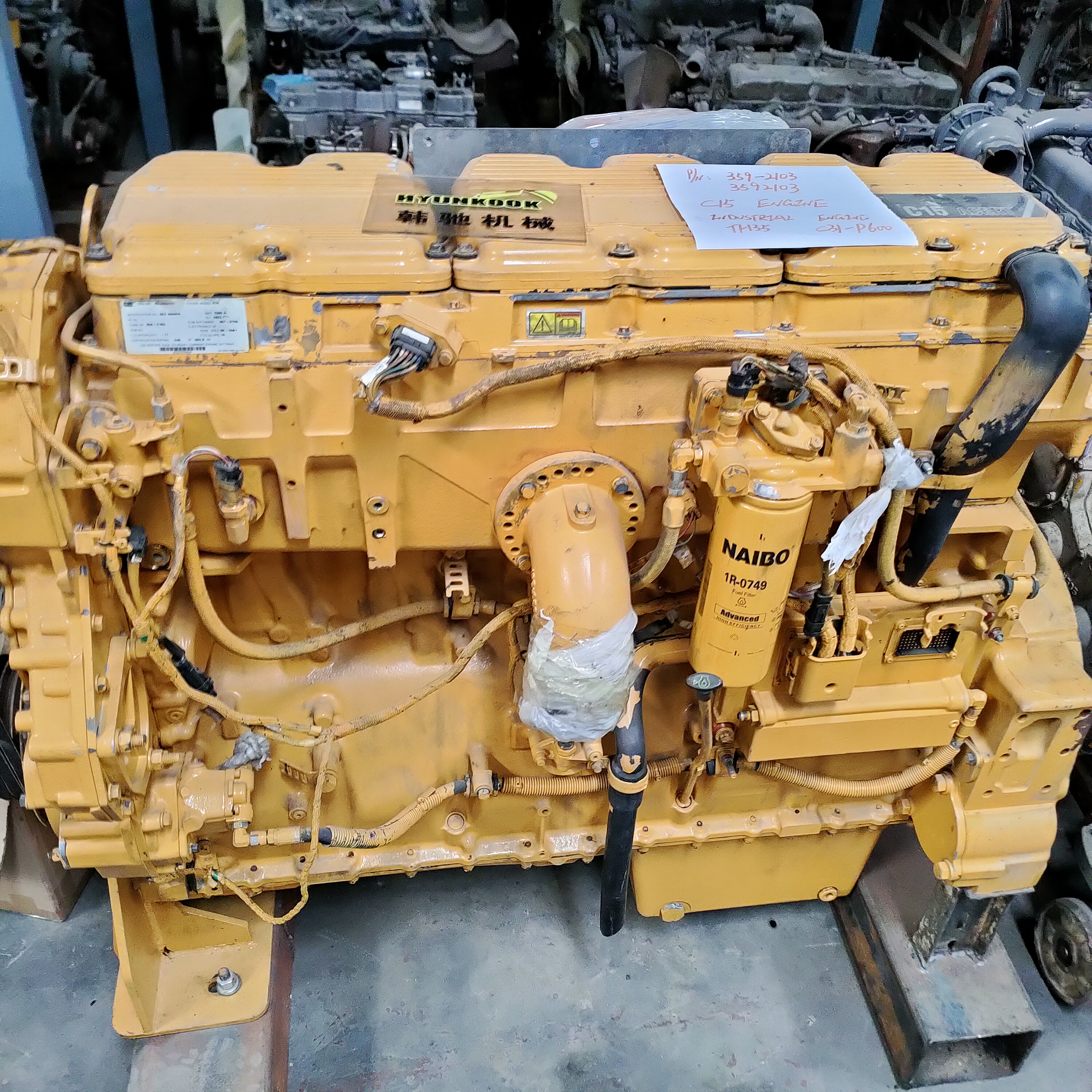 Двигатель HYUNKOOK C15 359-2103 3592103, промышленный двигатель в сборе для CAT E365B E365C E365D