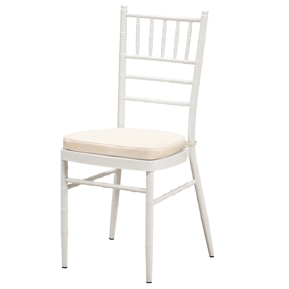 White Wedding Stackable Iron Tiffany gold Metal Chiavari Chair