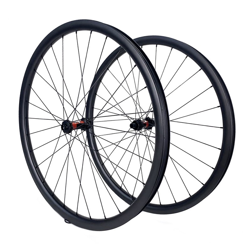 Лидер продаж, 700c углеродная Mtb Xc колесная пара, 33 мм ширина, асимметричная 29 мм ширина, комплект колес для горного велосипеда
