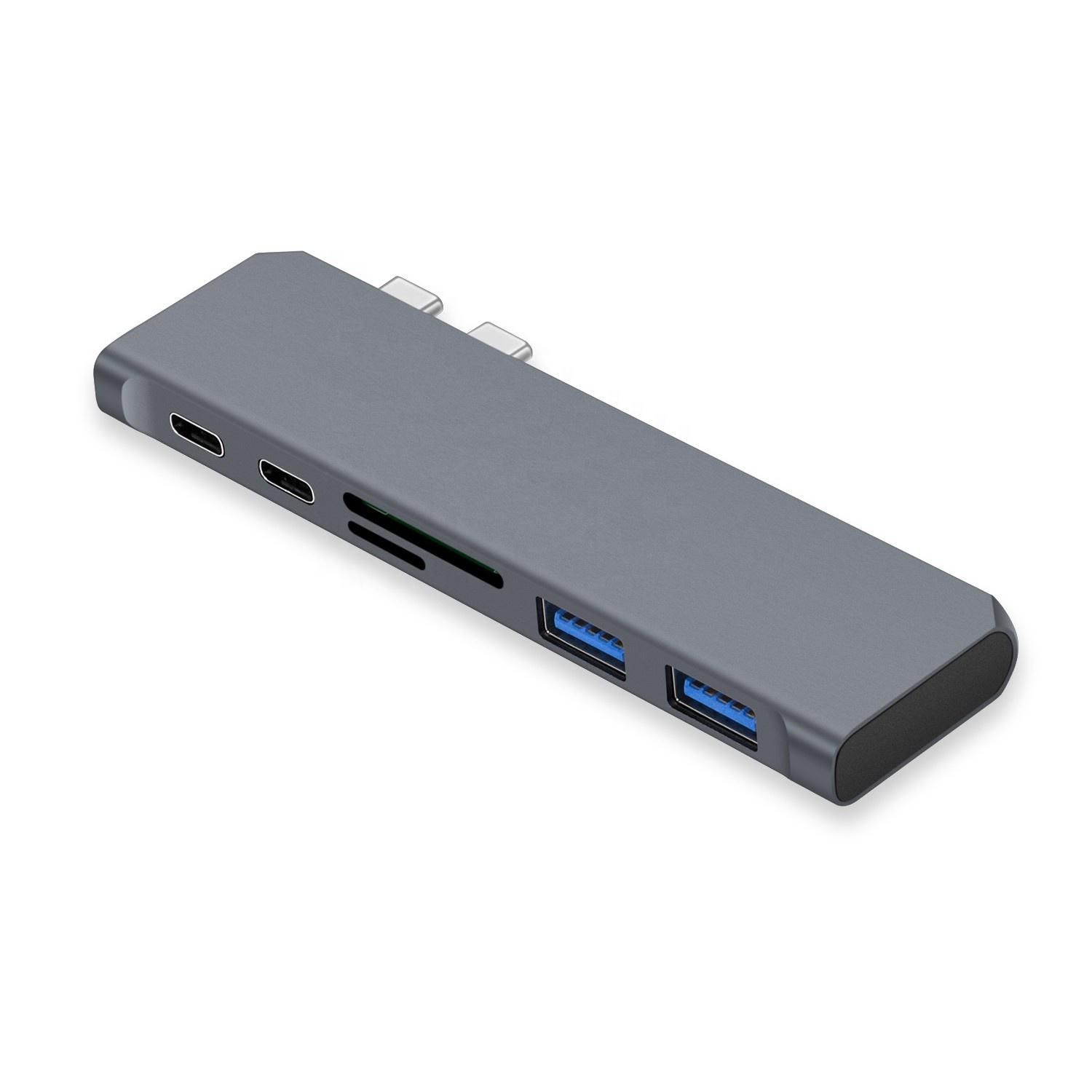 USB-C 2 порта, концентратор USB3.0 и SD / MicroSD кард-ридер (U31-DK02, Fly Kan)