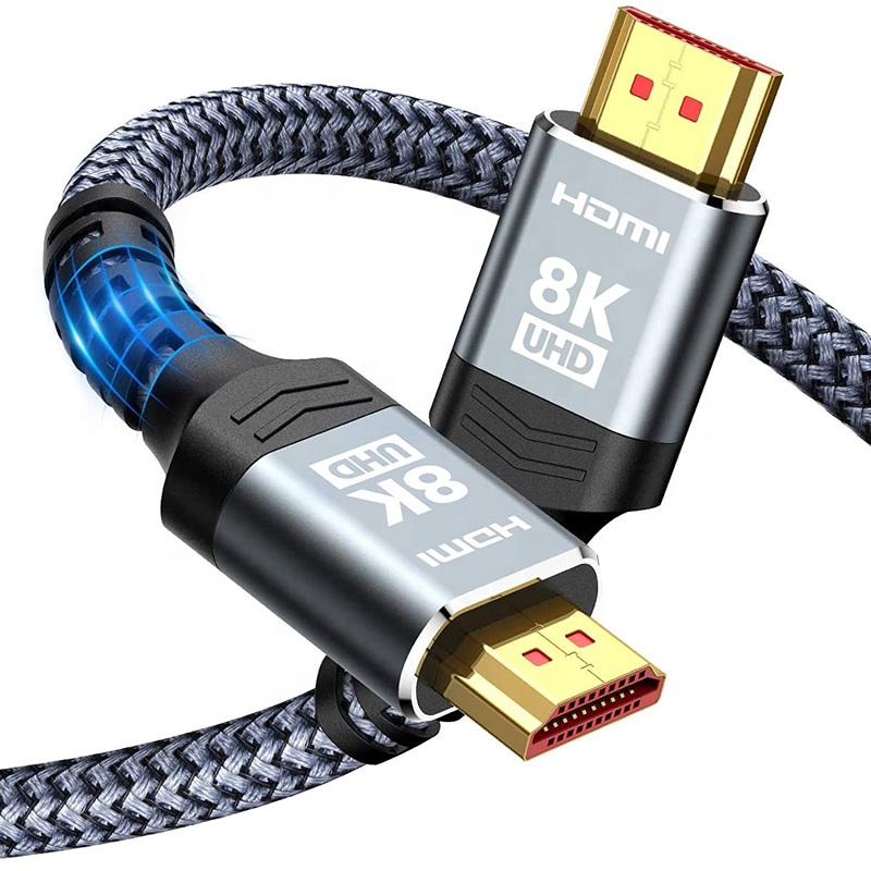 High Speed HDMI Braided Cord 6.6FT 2M 8K HDMI Cable