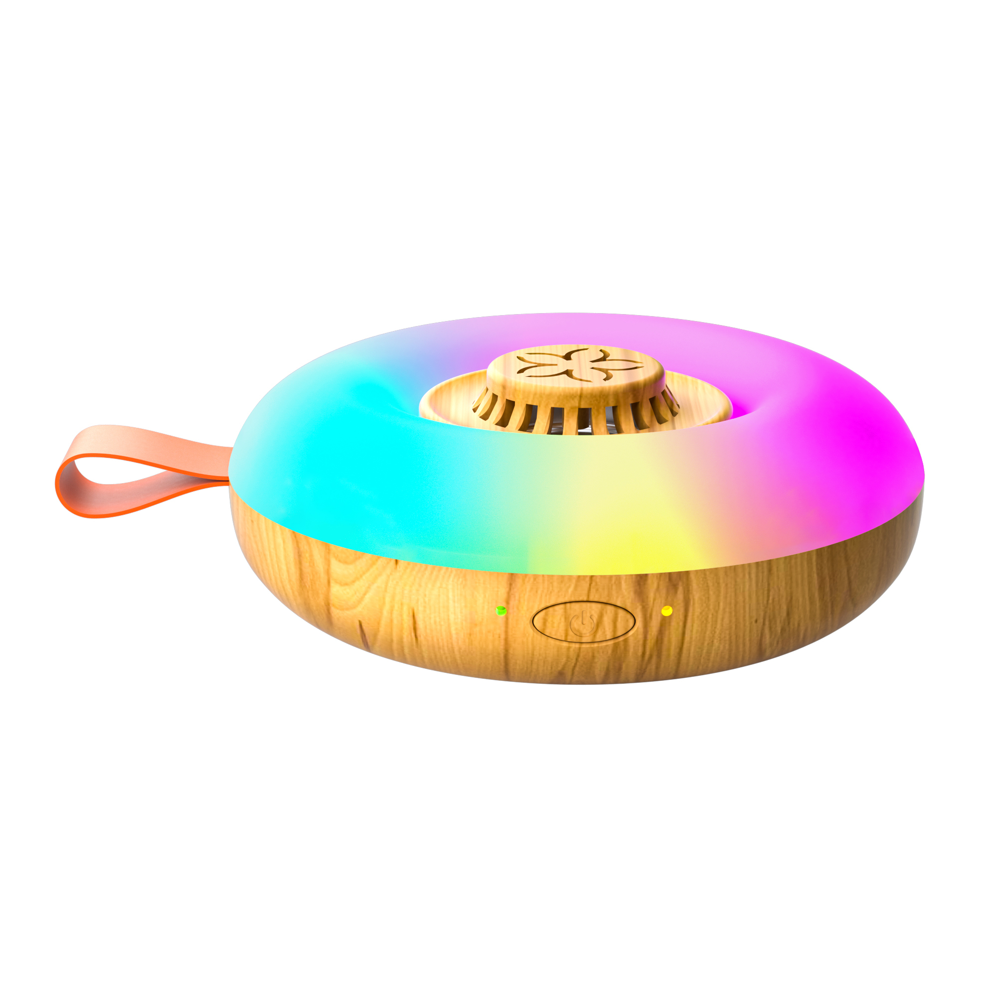 Portable mini multi-function colorful LED waterless aroma oil scent diffuser machine with emergency charging
