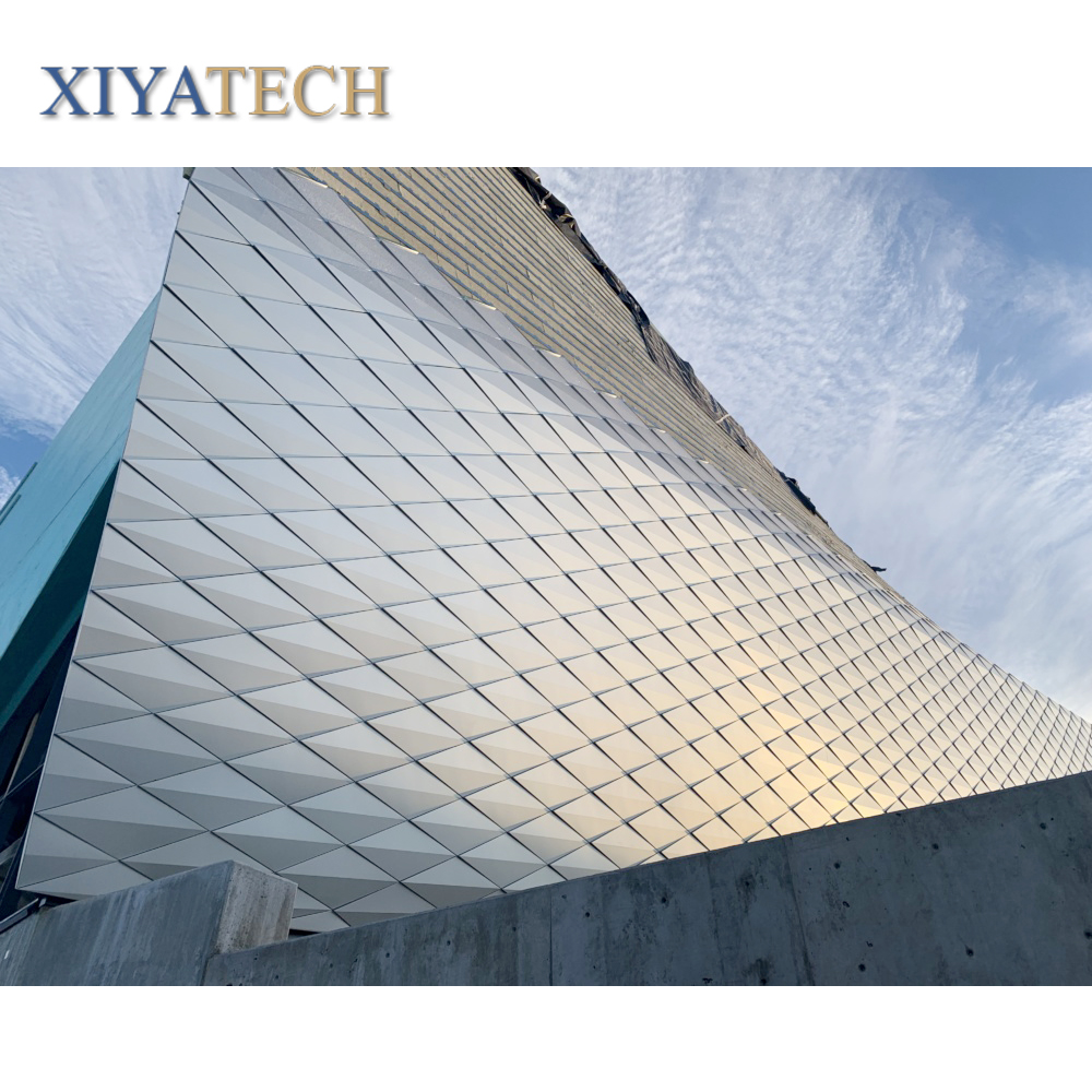XIYATECH moden занавеска стена паук стеклянный фасад для большого здания