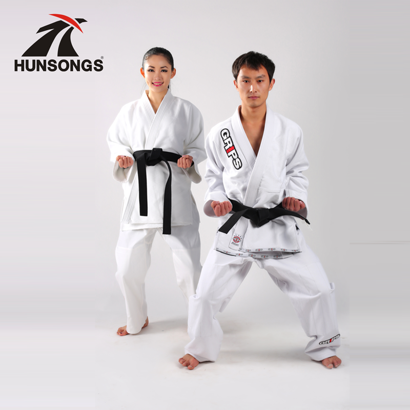 Новые и дешевые изделия с цветным покрытием с вышивкой, униформа gi jujitsu