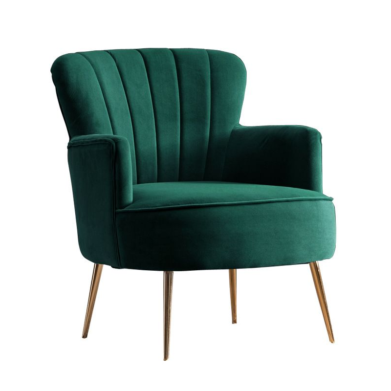 Luxury Upholstered Velvet Nordic House Furniture Modern Accent Lobby Set Furniture