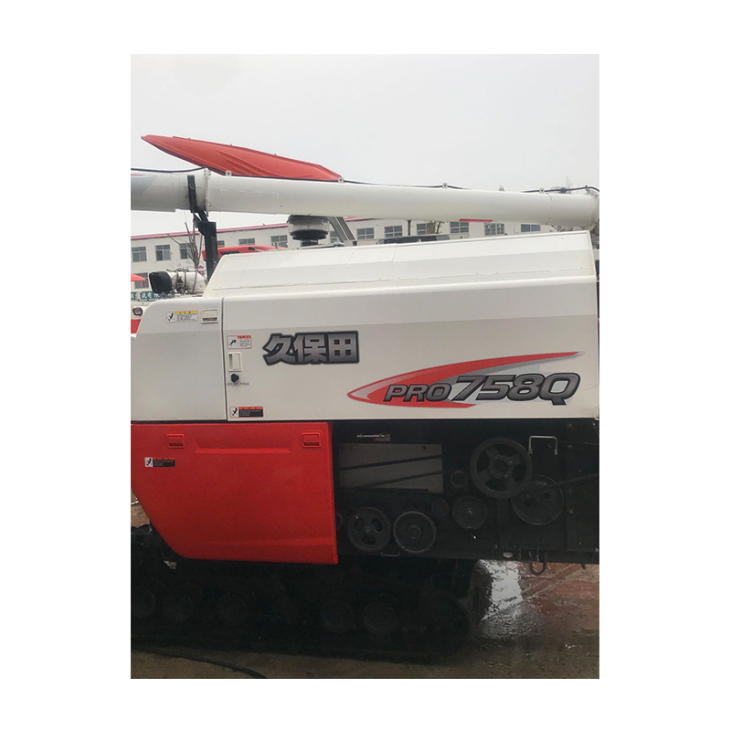 Китайский автоматический уборочный комбайн Kubota 758Q для пшеницы и риса