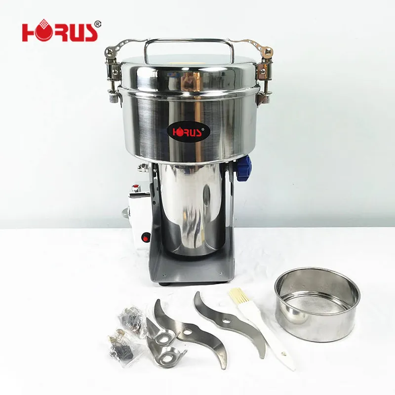 Durable HORUS 08B professional commercial dry grinder machine and cocoa powder spice grinding machine