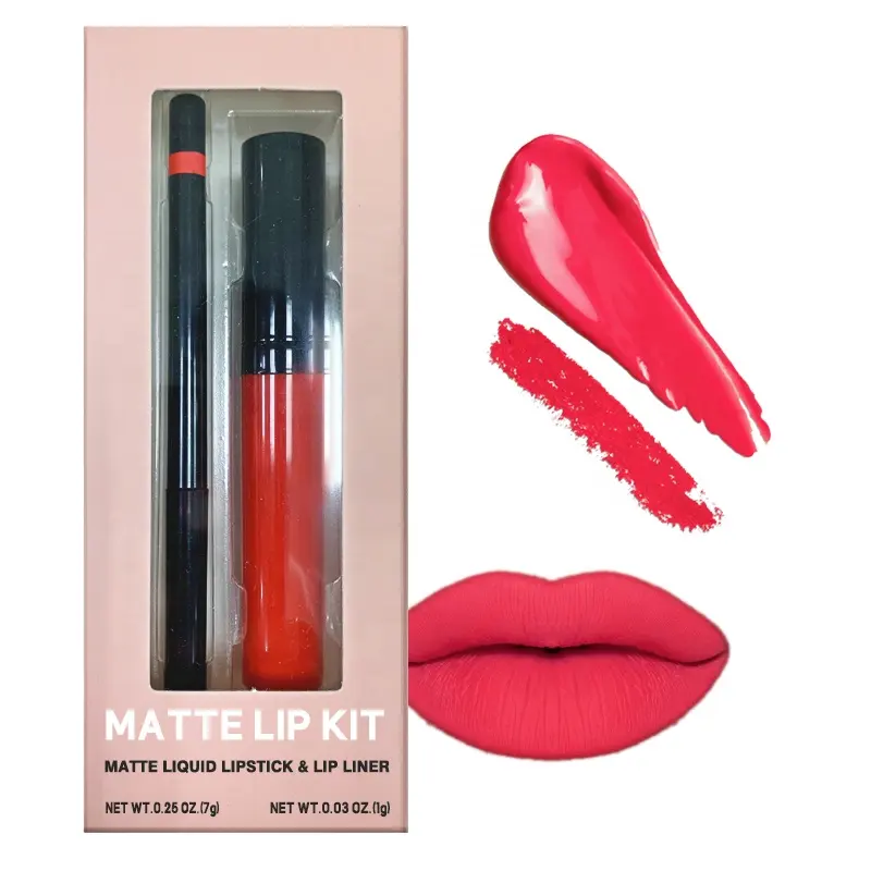 Packaging Cruelty free waterproof lipgloss glitter long lasting lipgloss bulk vegan wholesale lip liner clear lip gloss set