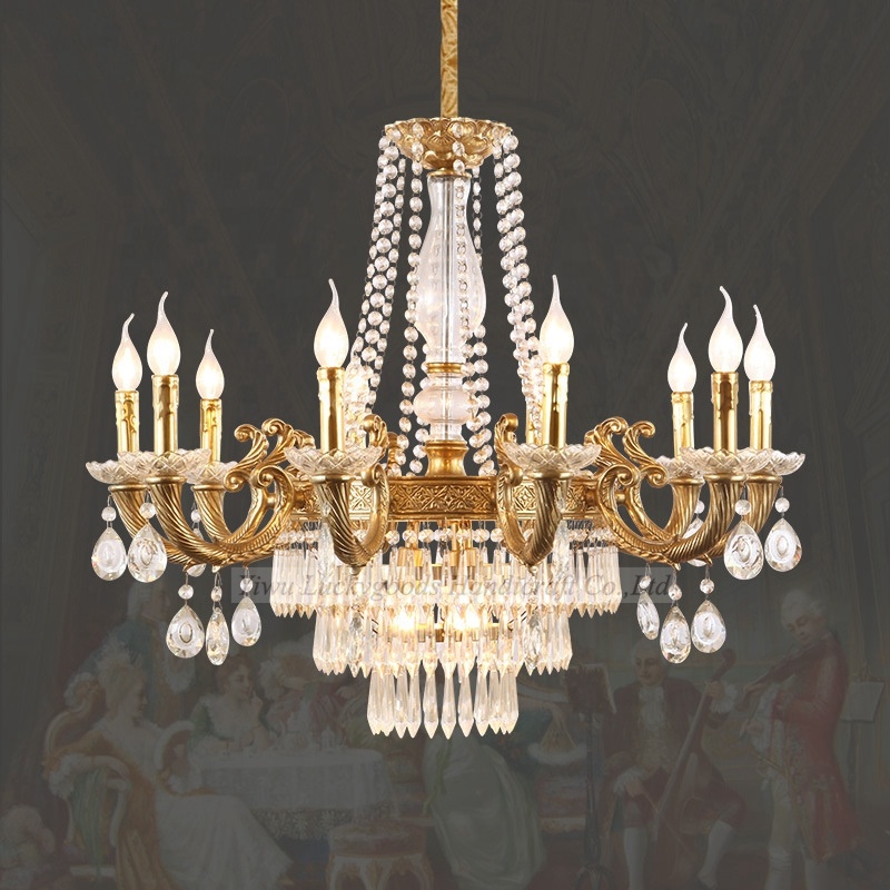 DD210701-1 High Quality Luxury Modern Crystal Ceiling Lamp Wedding Light Decoration Luckygoods Wholesale