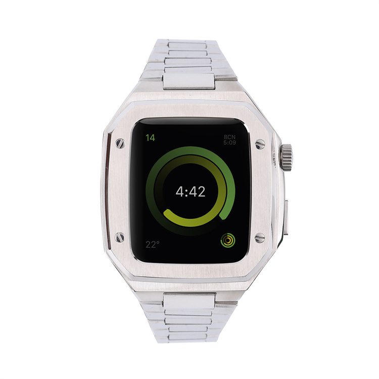 Business Man Luxury Watch Band+Case Integrated Chain Bracelet For Apple watch