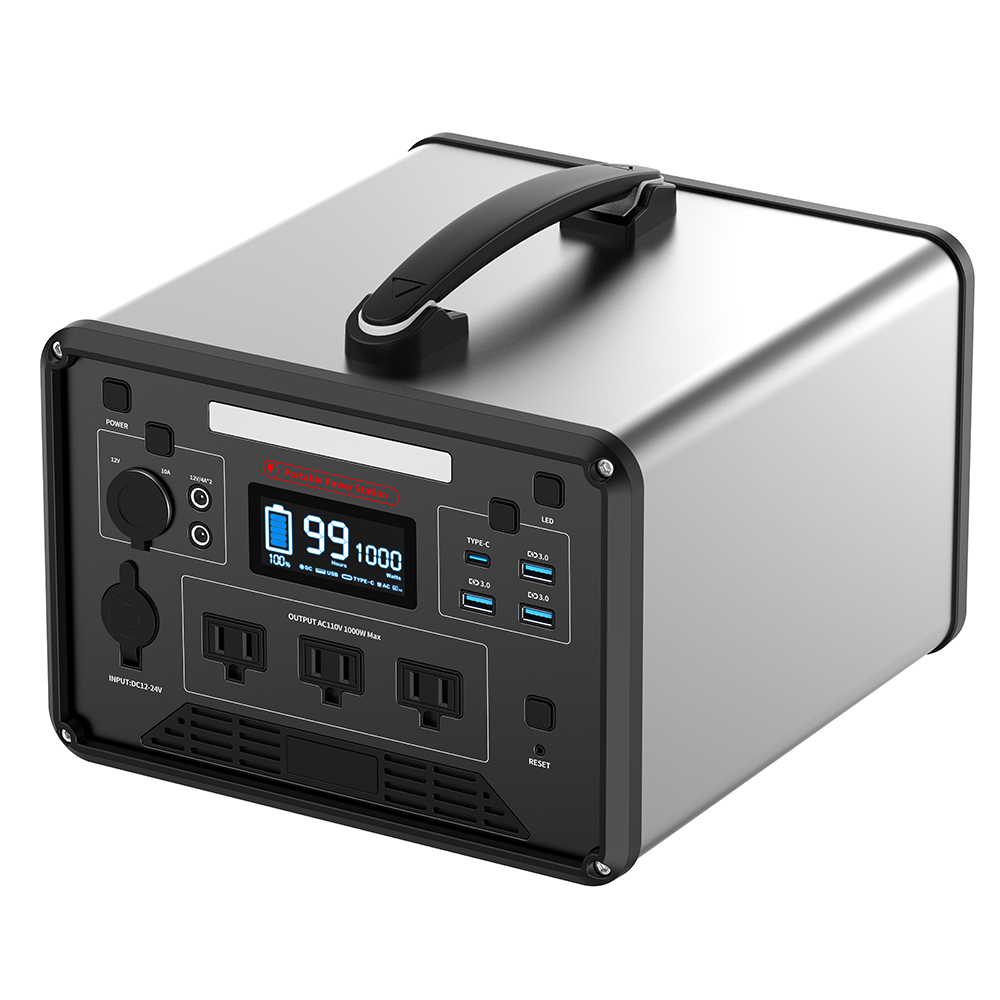 1000w 100ah 1280wh 110v 220v 230v 240v portable solar power generator for outdoor and home use