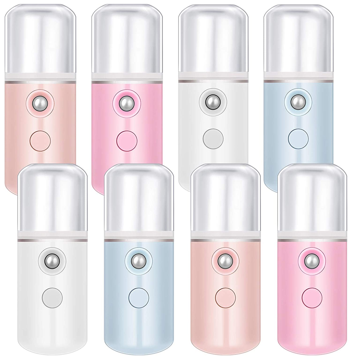 Factory Wholesale Nano Ionic Facial Steamer Portable Nano Mist Sprayer Cute Mini Facial Steamer Customized Logo Face Steamers