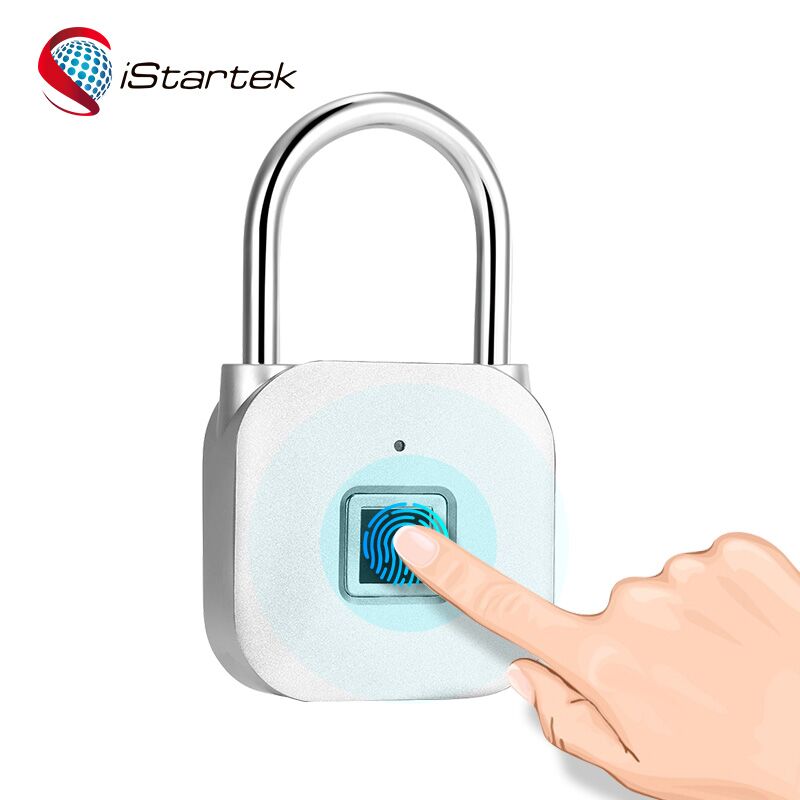 Travel Waterproof Electronic Biometric Finger Print Smart Security Padlocks Fingerprint Padlock for Door Luggage Safety