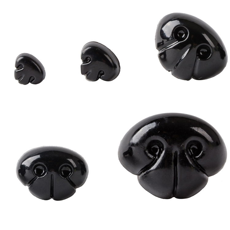 Toy parts toy noses safe plush animal toy black dog noses