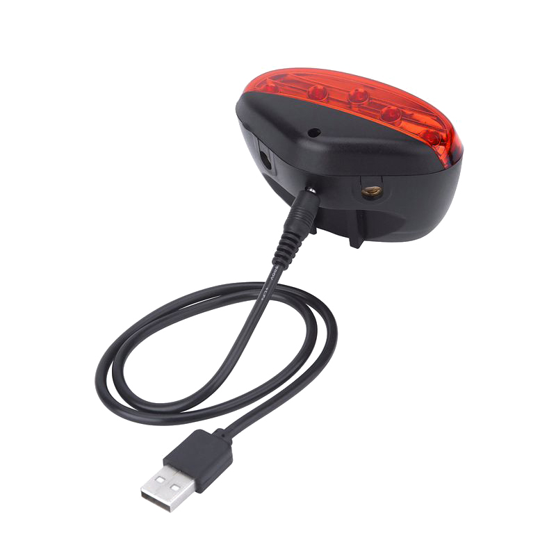 Светодиодный задний фонарь для велосипеда с USB-зарядкой и лазером