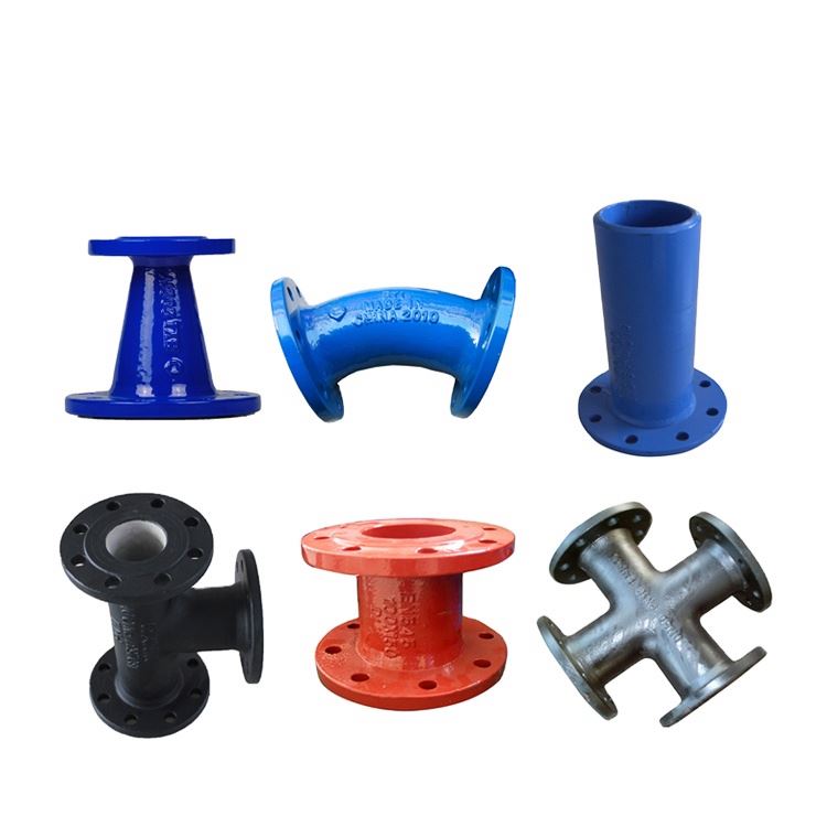 Manufacturer Cement Lined ISO2531Ductile Cast Iron Pipe Fitting 90 Degree Double Flanged Bend