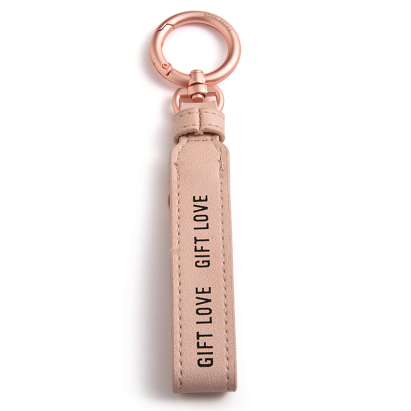 Customized Logo Metal PU Gift Keychain Custom Made Leather Key chain