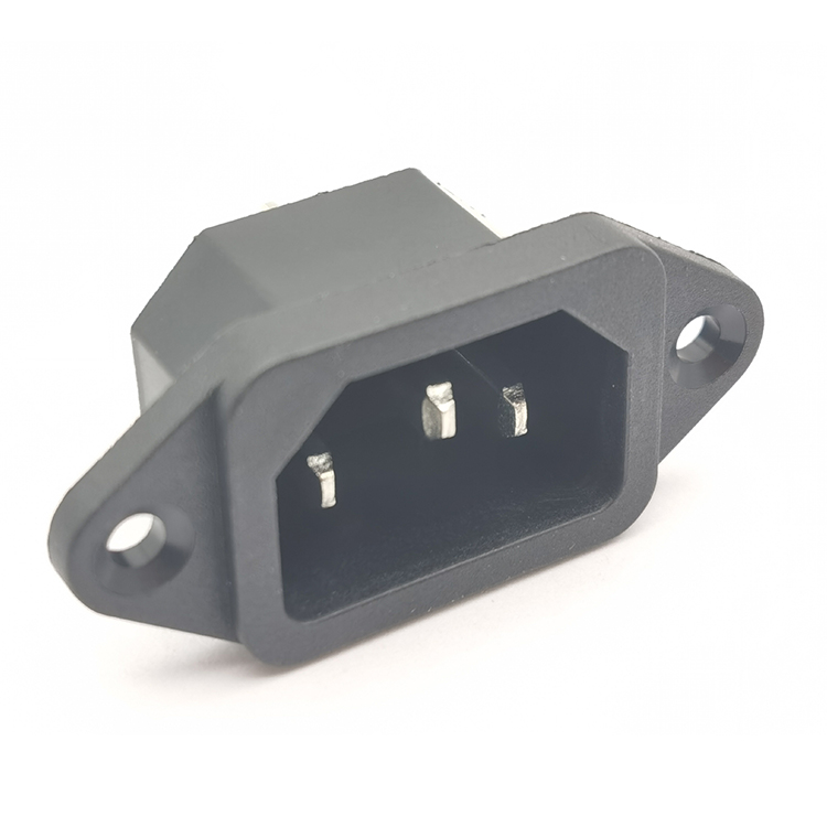 3 Pin 10A 250V AC муфтовый стыковочный переводник Мужской Электрический разъем переменного тока на входе мощность разъем с держателем панели