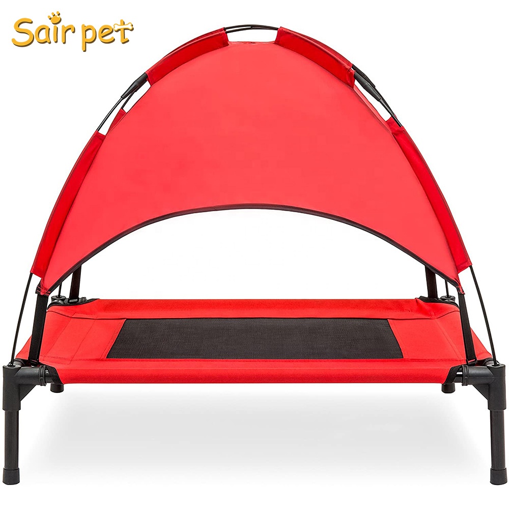 Sairpet Elevated Dog Bed Luxury Elevated Pet Cot With Canopy Portable Bed For Dog