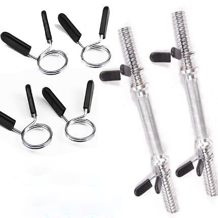 Weightlifting Strength Training Plate Weight Clamps Spring Lock Collars for Gym Bars