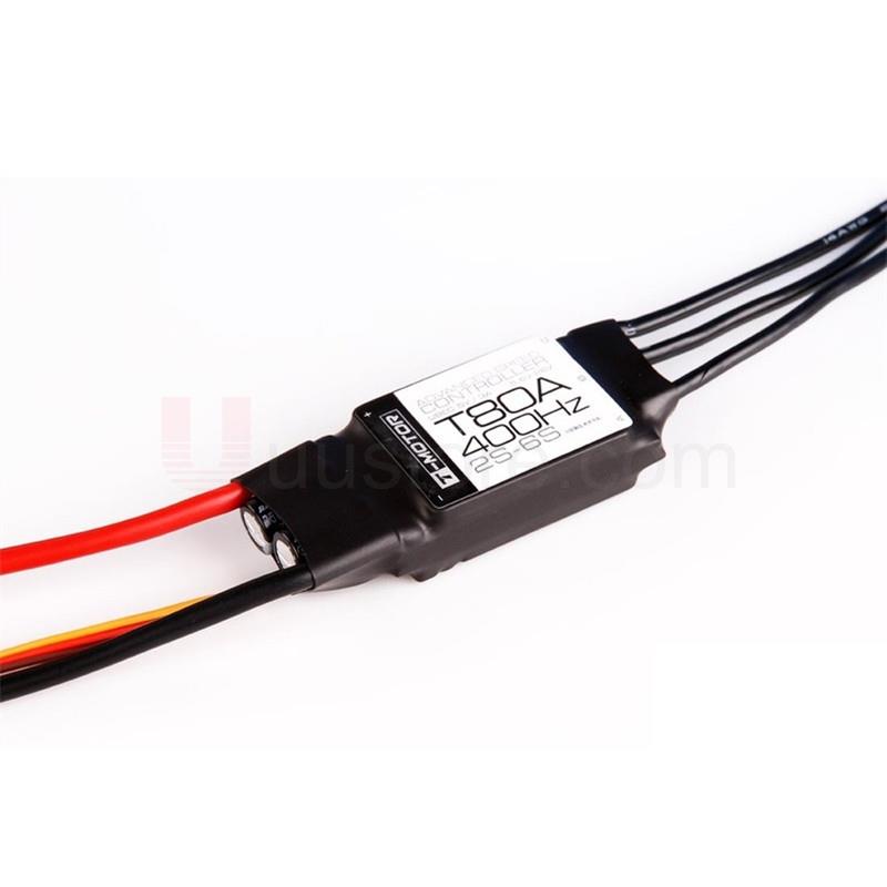 T-Motor TMOTOR TM 80A бесщеточный Esc TM 400Hz 2S-6S электронный регулятор скорости UBEC 5V / 3A матовый