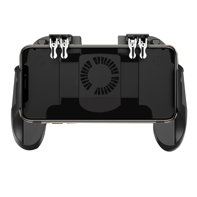 fast continous shooting Gamepad for PUBG Controller Double Cool Fan Game Controller Joystick Android IOS Mobile Gamepad