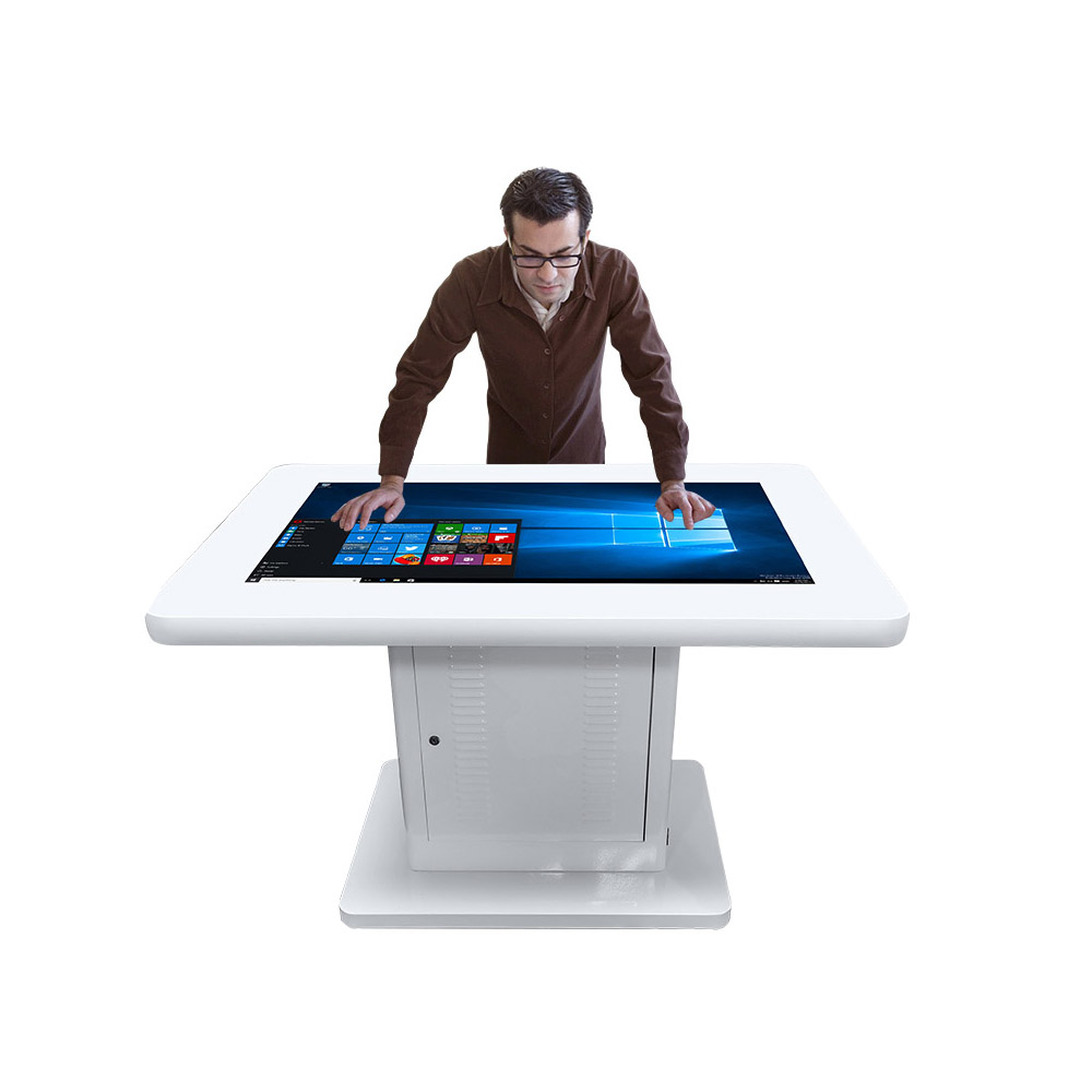 43 Inch Touchscreen Interactive Smart Table LCD Advertising Display Multi Touch Screen Kiosk For Coffee Meeting Table
