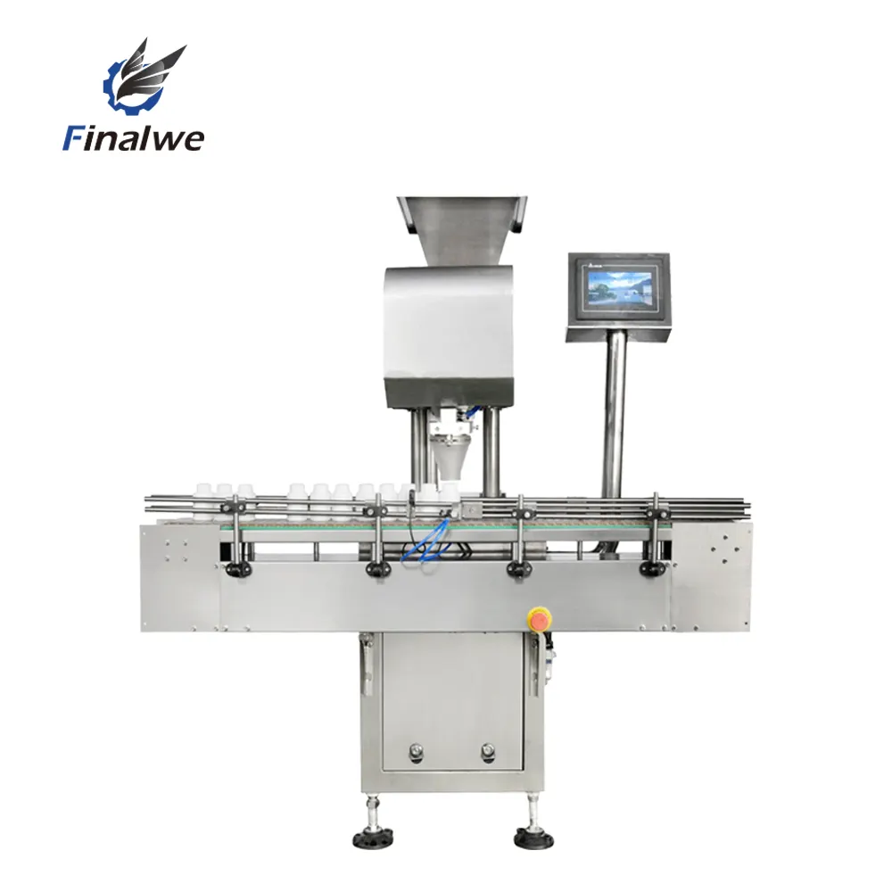 Finalwe 8 Lane Pharmaceutical Automatic Counter Filling Bottling Pill Capsule Tablet Counting Machine