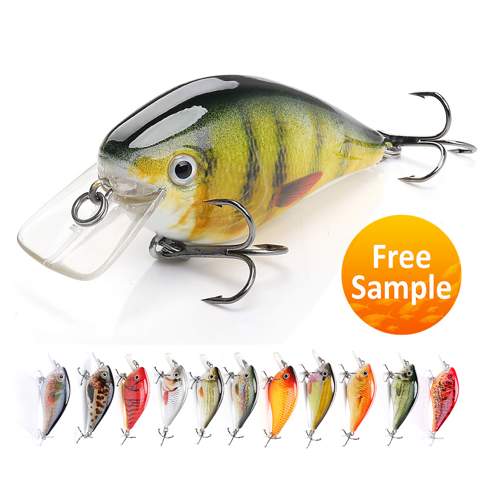 VTAVTA-Hard Crankbaits Set для ловли окуня, приманки для верхней воды, набор приманок, рыболовные снасти, 6 см, 12 г