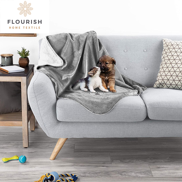 Водонепроницаемые одеяла Flourish для домашних животных, мягкий плюшевый плед, защита для кушетки, автомобильная кровать, машинная стирка, одеяло для собак
