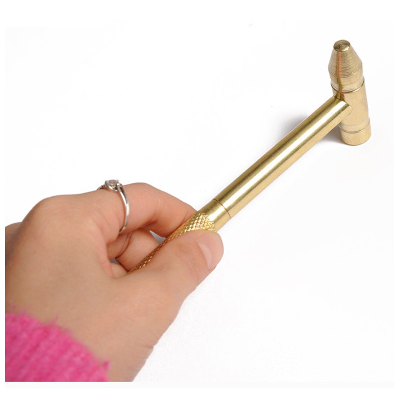 High quality golden color small round hammer