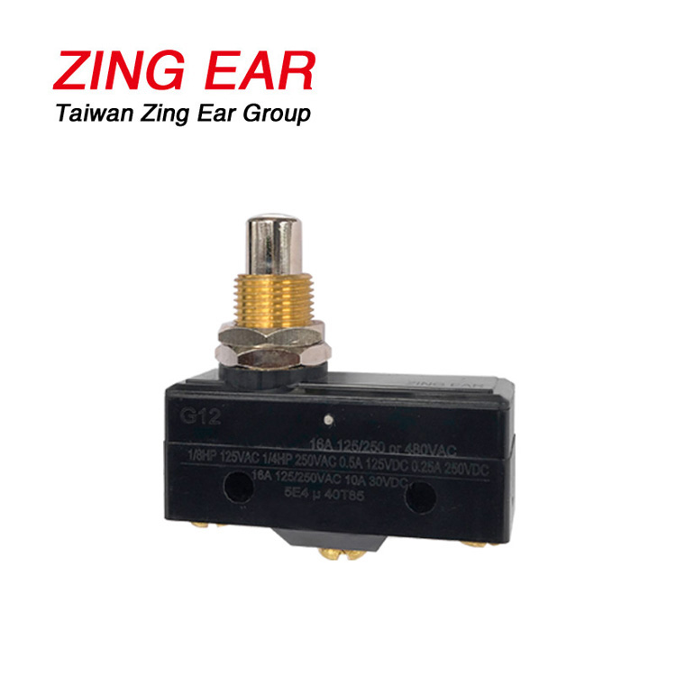 Zing Ear G12 ENEC 16A T85 5e4 Плунжер Электрический концевой микропереключатель Кнопочный микропереключатель для лифта