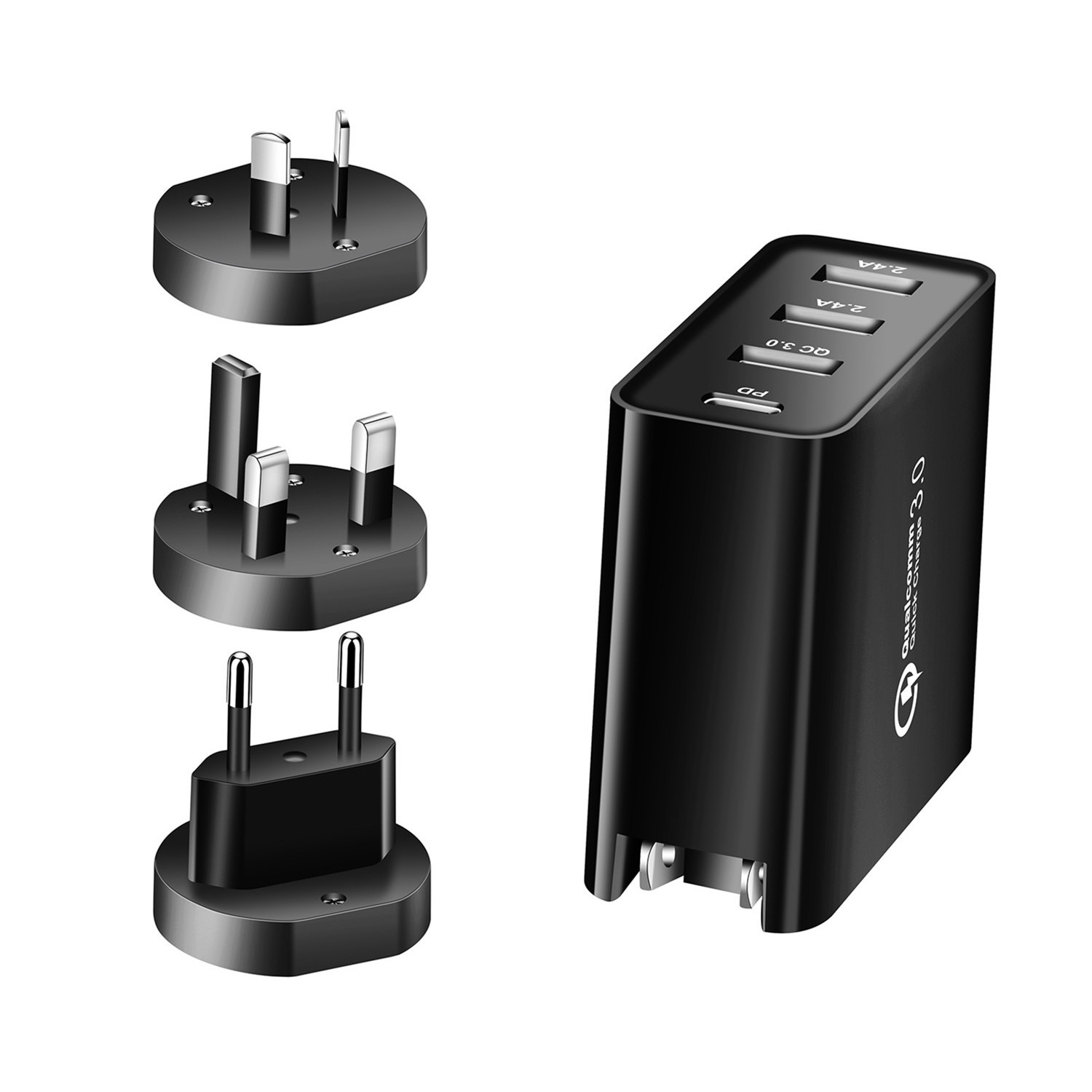 Многопортовое USB зарядное устройство портативное PD USB зарядное устройство QC3.0 настенное зарядное устройство для мобильного телефона