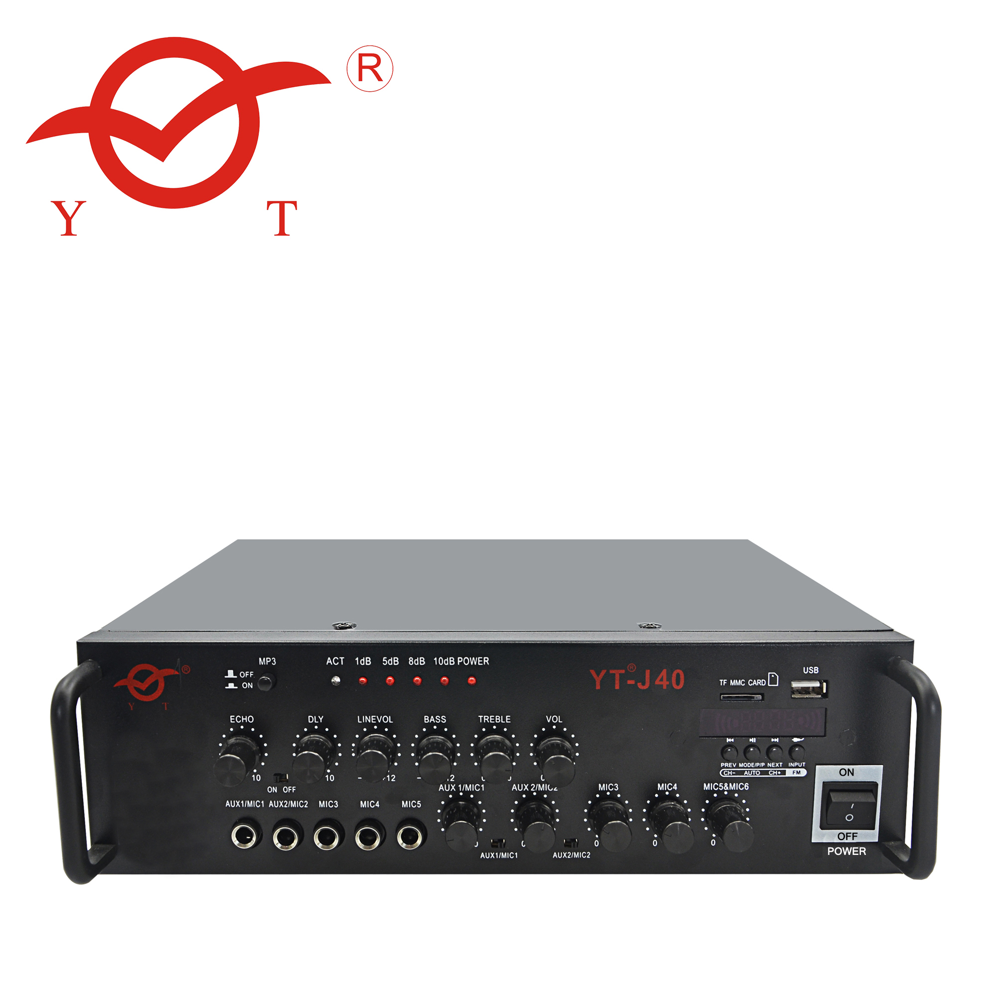 Общественный адрес USB SD MIC ECHO AUX BT 70 Вт моно усилитель мощности