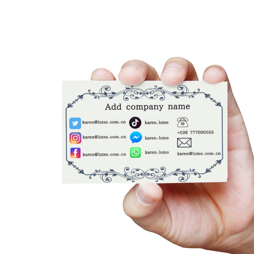 Low MOQ Business Cards coated Paper business card 300gsm Double Standard Sided printed logo business cards