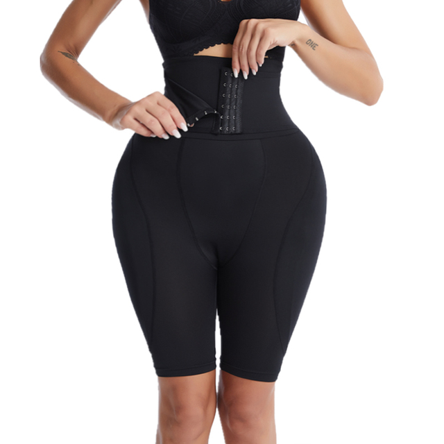 High Waist Trainer Shapewear with hook Body Shaper Fake Ass Women Hip Pads Butt Lifter Enhancer Thigh Trimmer Control Panties