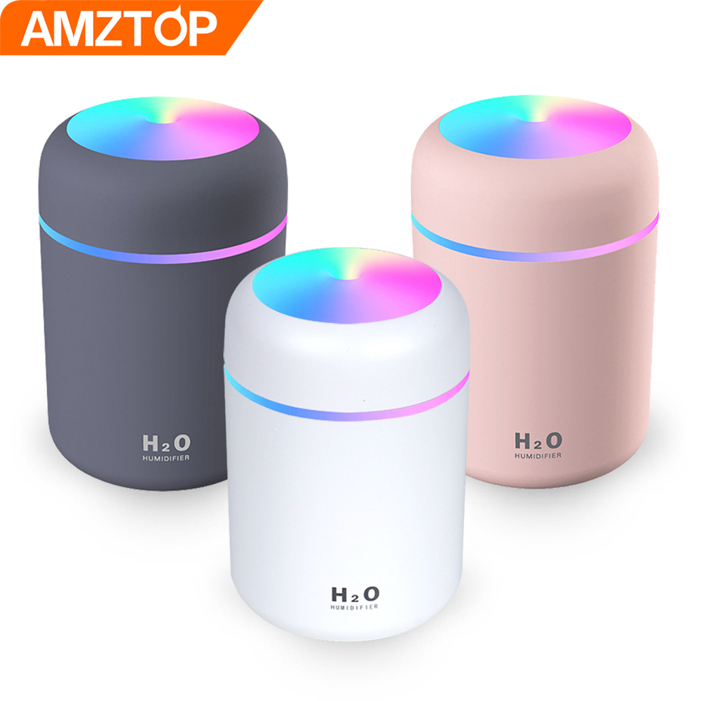 G02-0095 Amz, лидер продаж, светодиодный светильник, 300 мл, портативный Usb, мини-аромадиффузор, увлажнитель воздуха для дома, отеля, автомобиля