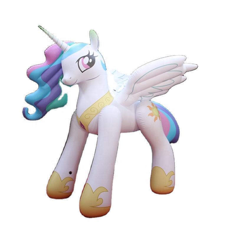 Hongyi Custom Inflatable Pony Inflatable Animals Toys Inflation White Horse