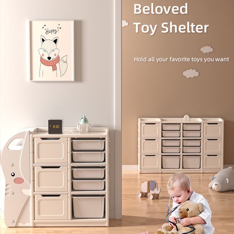Kids Toy Storage Organizer Hot Sell Foldable Shelf Bookshelf Toys Drawers Storage Rack Cabinets