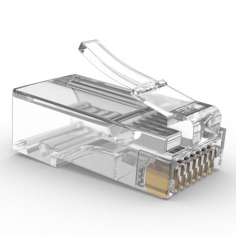 Прямая Заводская поставка, прозрачный разъем Rj45 Lan Rj 45, Разъем Cat 6 Cat6A для проводки