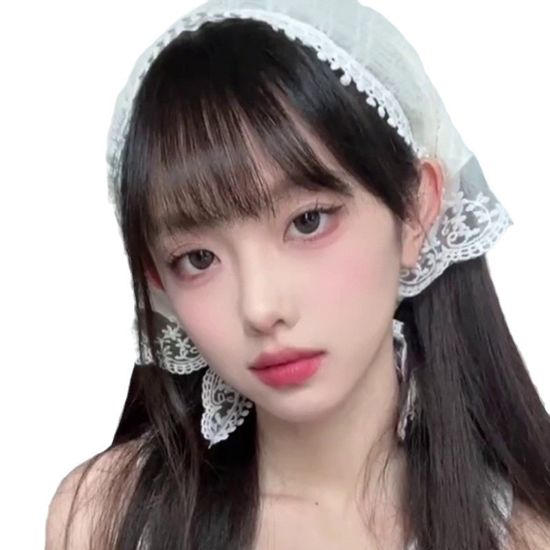 Lace Hair Bandanas Scarf for Women Fashion Headscarf Headband French Triangle Head Scarf Hair Accessories for Women Girls