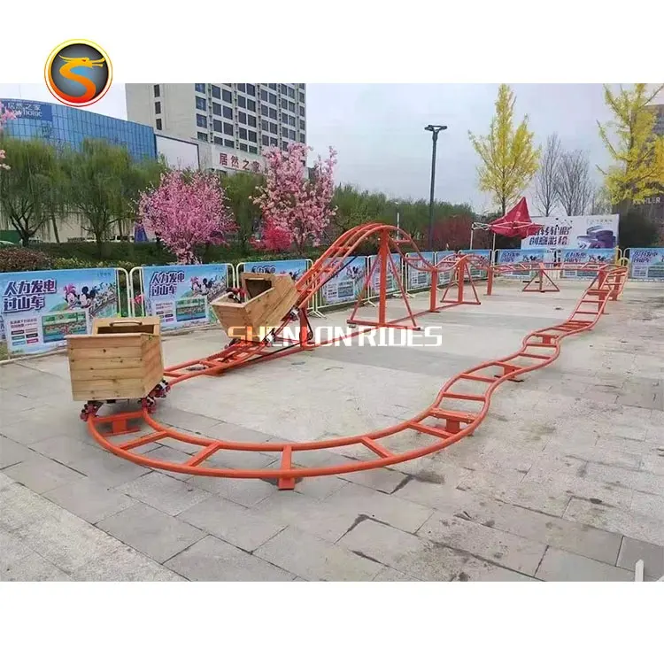 Factory Directly supply amusement ride human power track train