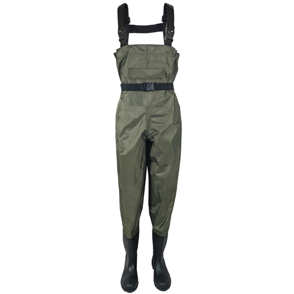 Duck Hunting Clothing Fly Fishing Waders Steel Toe Pvc Boots Bootfoot Waders Waterproof Nylon Chest Wader With Safetyboot