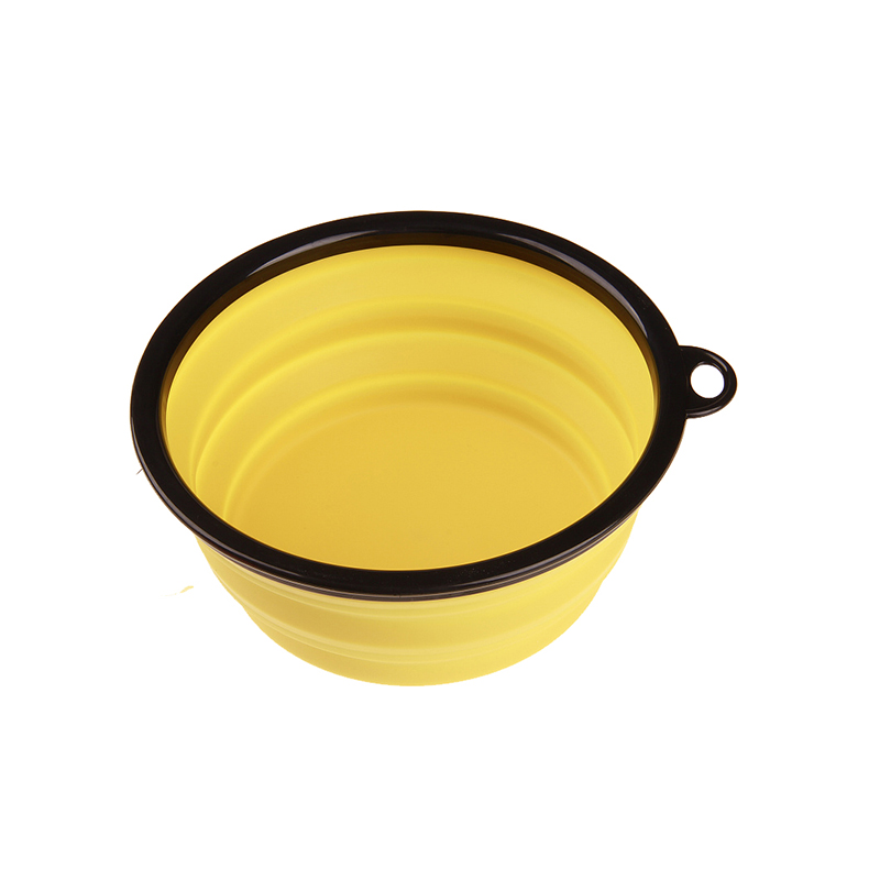 Dog Foldable Bowl Silicone For Pet Pubby Cat with Free Carabiner