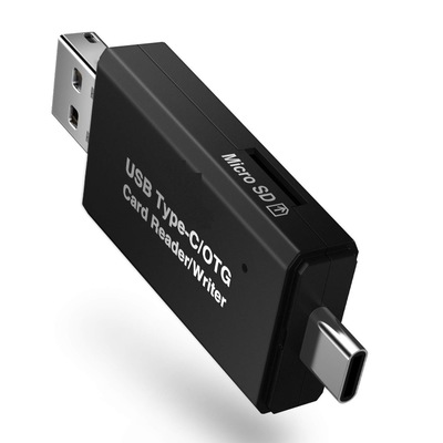 Мини 3 в 1 Type C Micro USB OTG адаптер SD / TF устройство для чтения карт памяти для Macbook pro Android Mobile