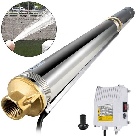 Kepeida 3 дюймов 2m 3/ч 1.1kw 220v ручной насос переменного тока глубокий колодец погружной водяной насос для орошения